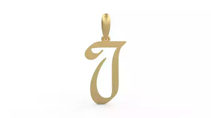 Initial Letters Pendant Reclaim Glory J