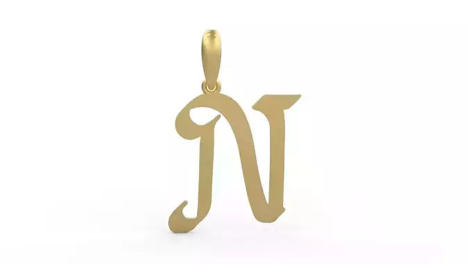 Initial Letters Pendant Reclaim Glory N