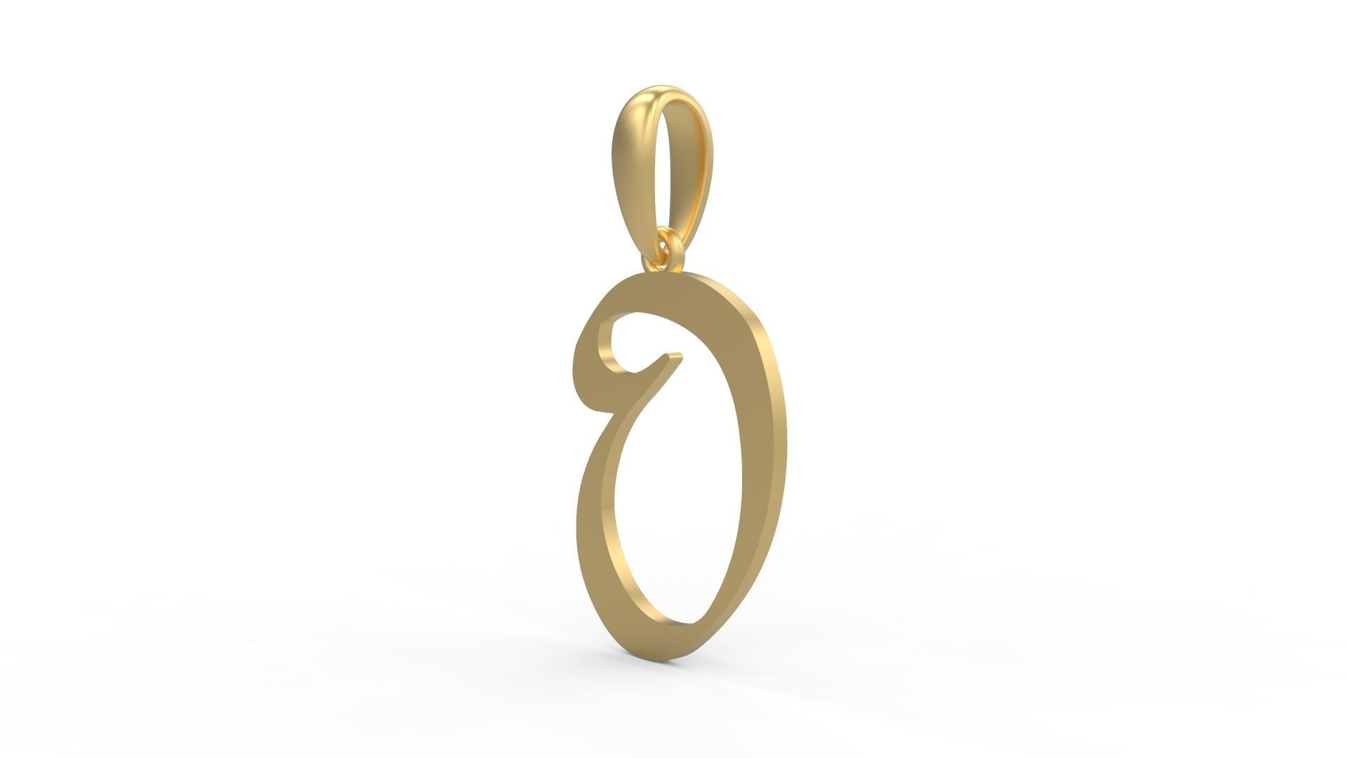 Initial Letters Pendant Reclaim Glory O 3D print model_1