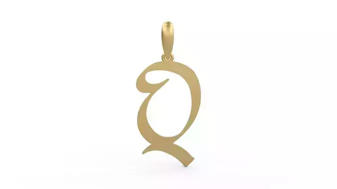 Initial Letters Pendant Reclaim Glory Q