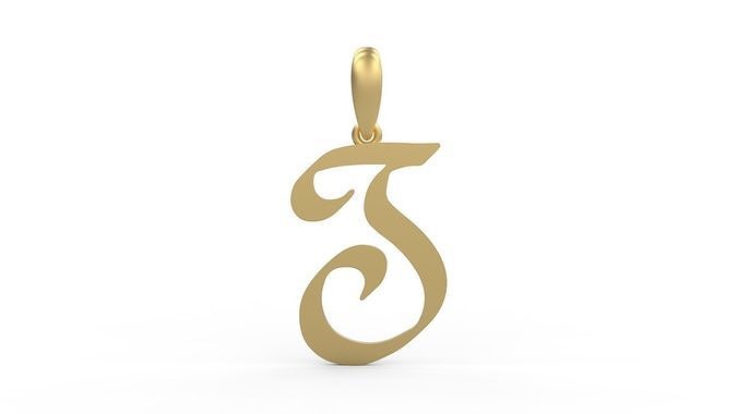 Initial Letters Pendant Reclaim Glory S 3D print model