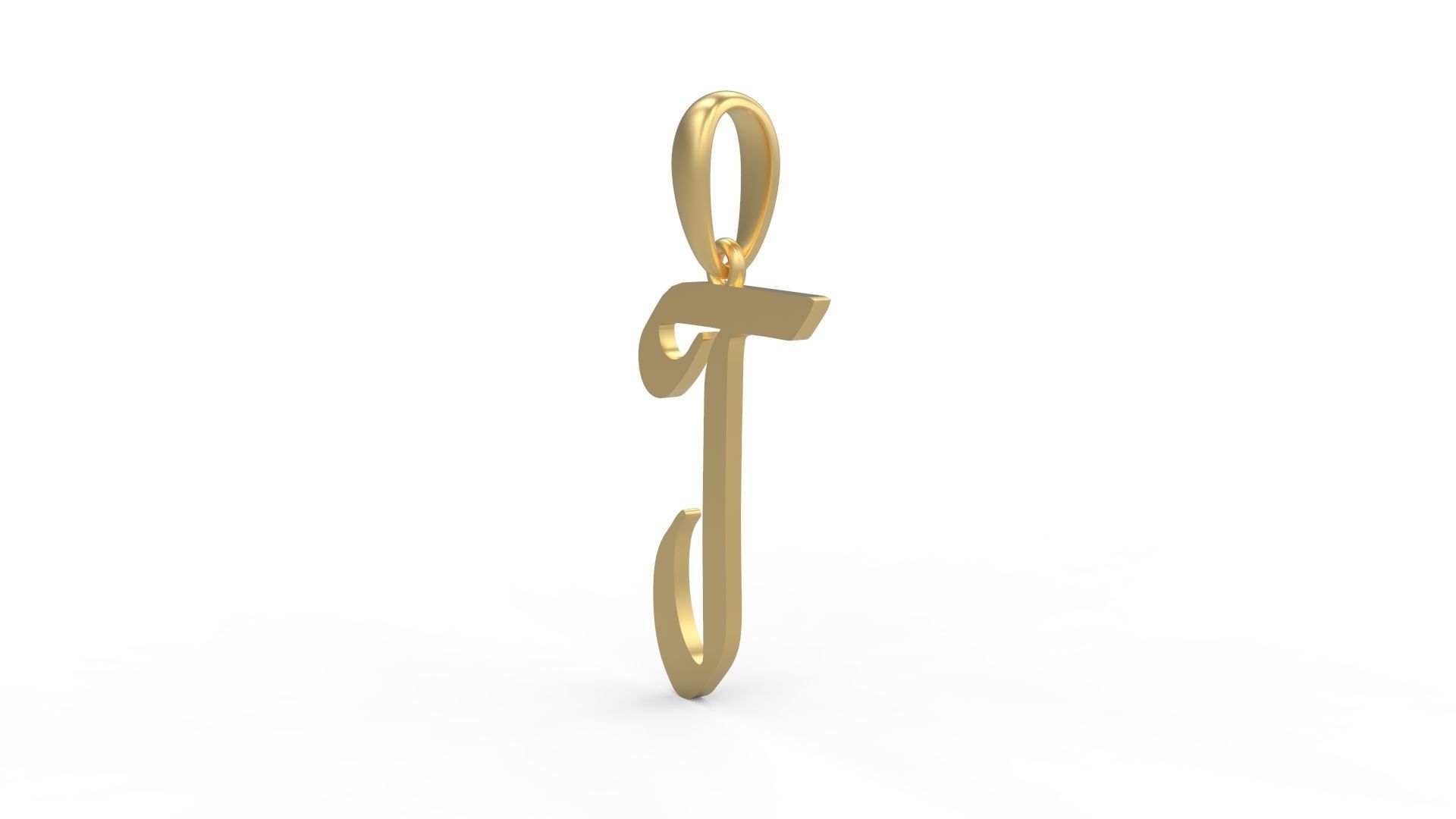 Initial Letters Pendant Reclaim Glory T 3D print model_1