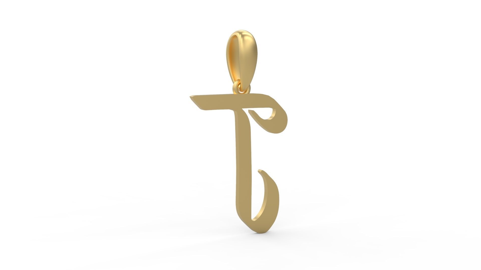 Initial Letters Pendant Reclaim Glory T 3D print model_3