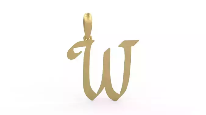 Initial Letters Pendant Reclaim Glory W