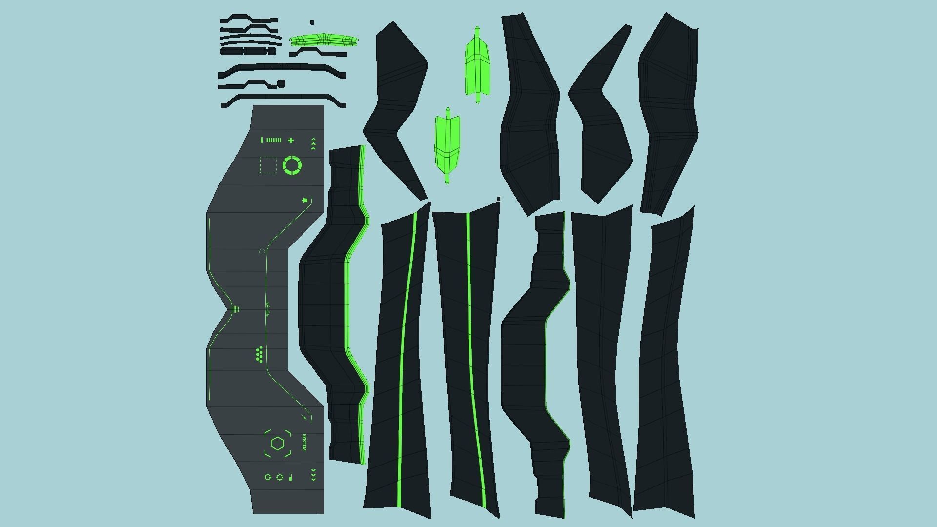 10 SciFi Glasses F Collection - Character Design Fashion _63