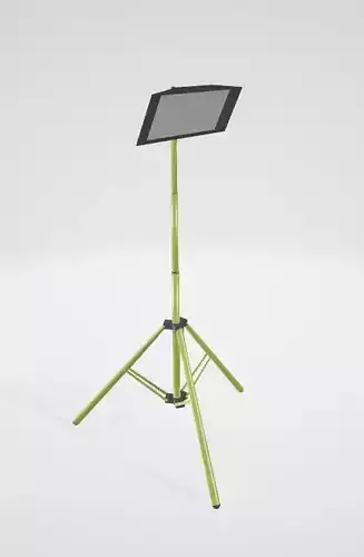LED spotlight on a tripod