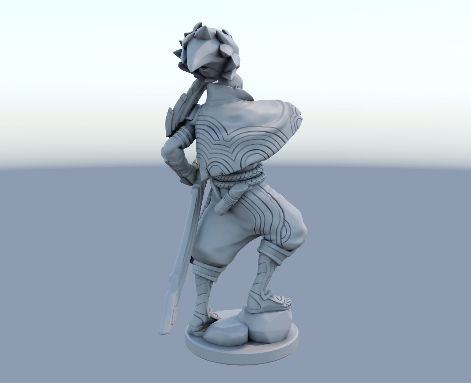 yasuo League of Legends 3D print model 3D print model_7