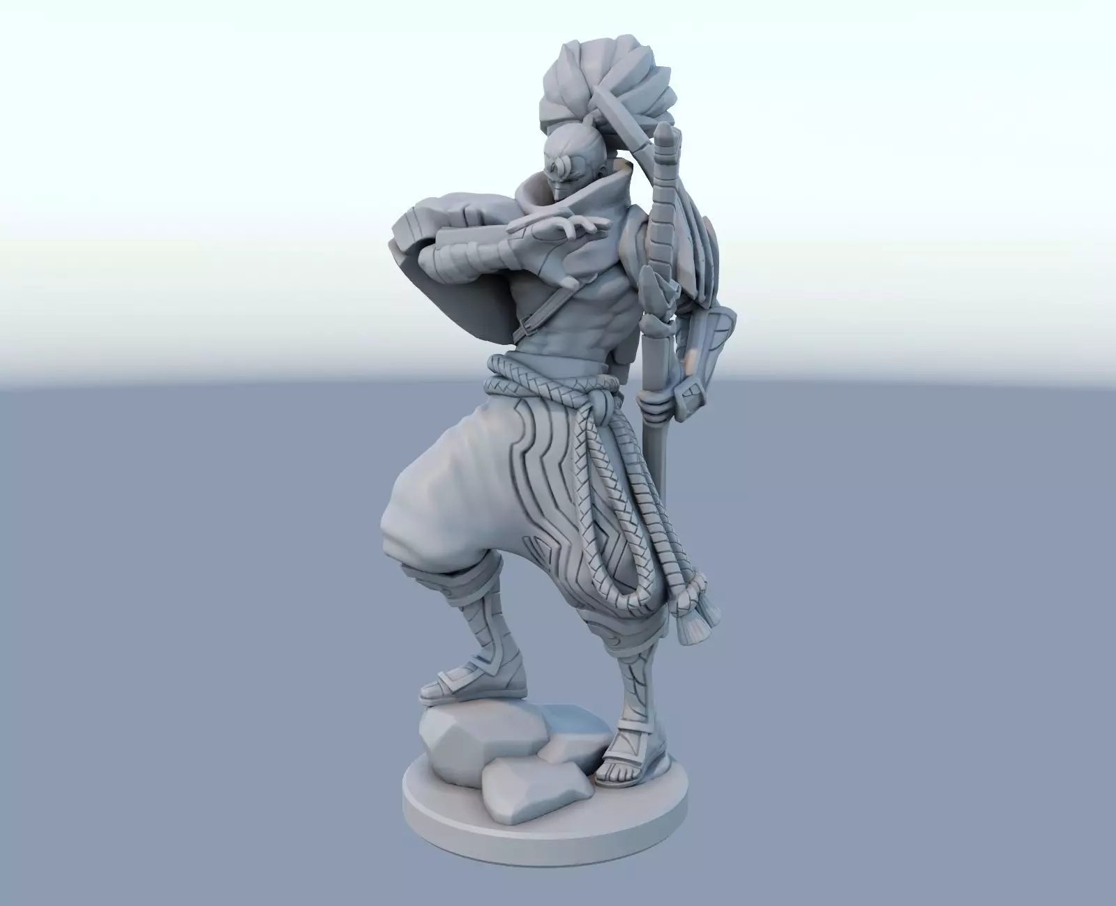 yasuo League of Legends 3D print model 3D print model_0