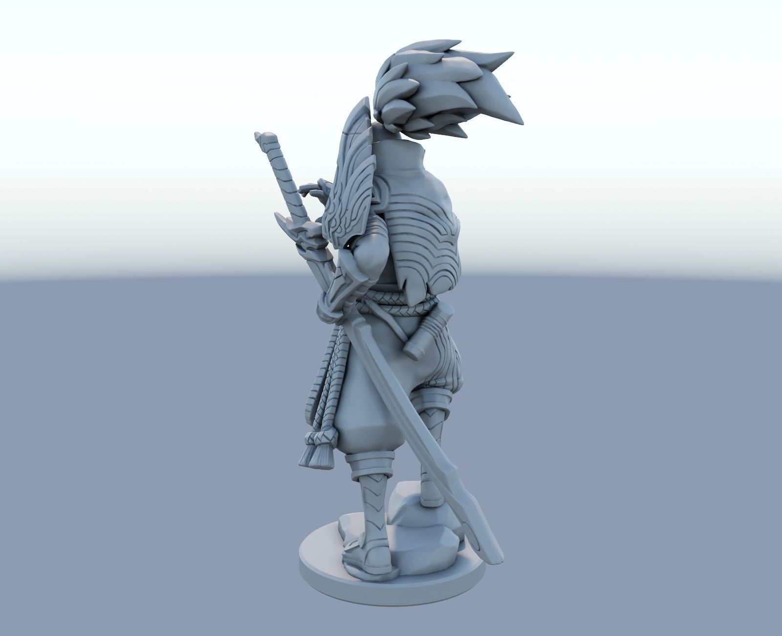 yasuo League of Legends 3D print model 3D print model_6