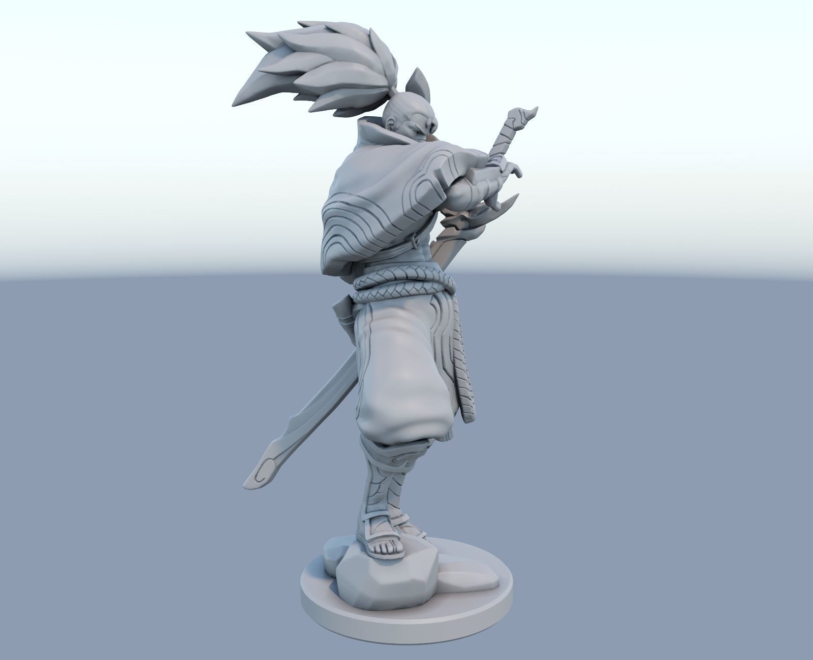 yasuo League of Legends 3D print model 3D print model_4