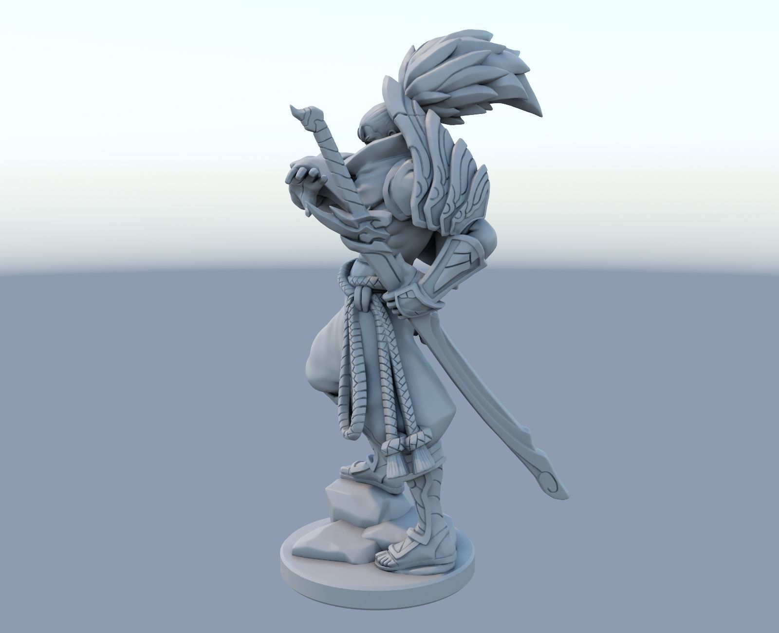 yasuo League of Legends 3D print model 3D print model_5