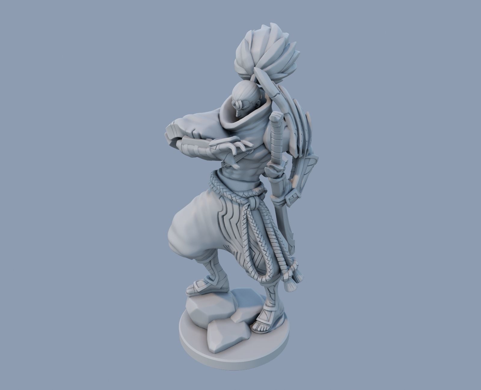 yasuo League of Legends 3D print model 3D print model_9