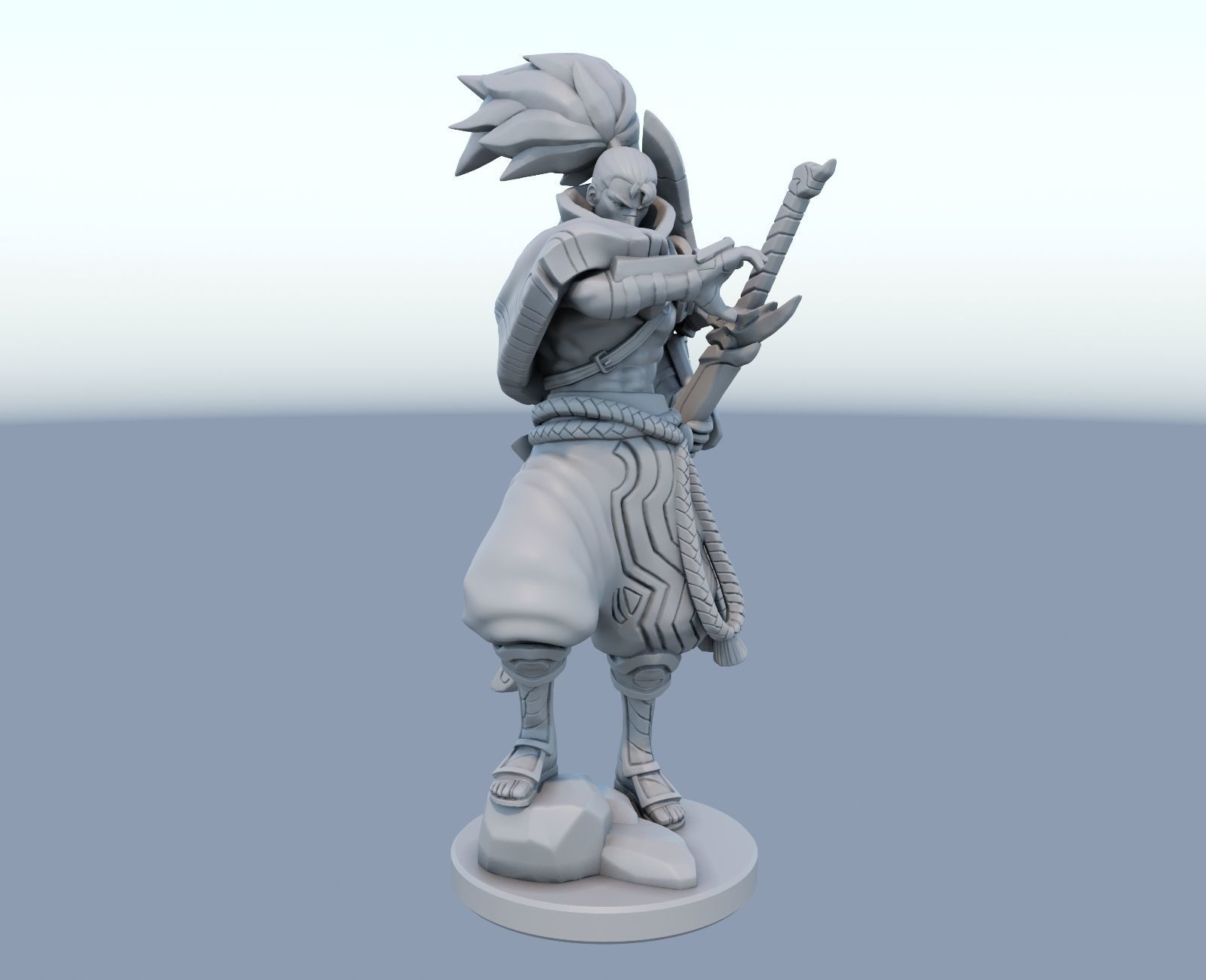 yasuo League of Legends 3D print model 3D print model_2