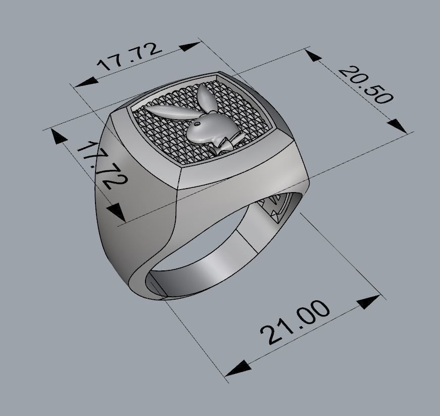 MAN RING and CUFFLINKS 3D Model Collection_5