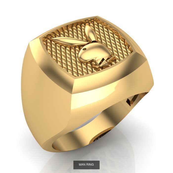MAN RING and CUFFLINKS 3D Model Collection_1