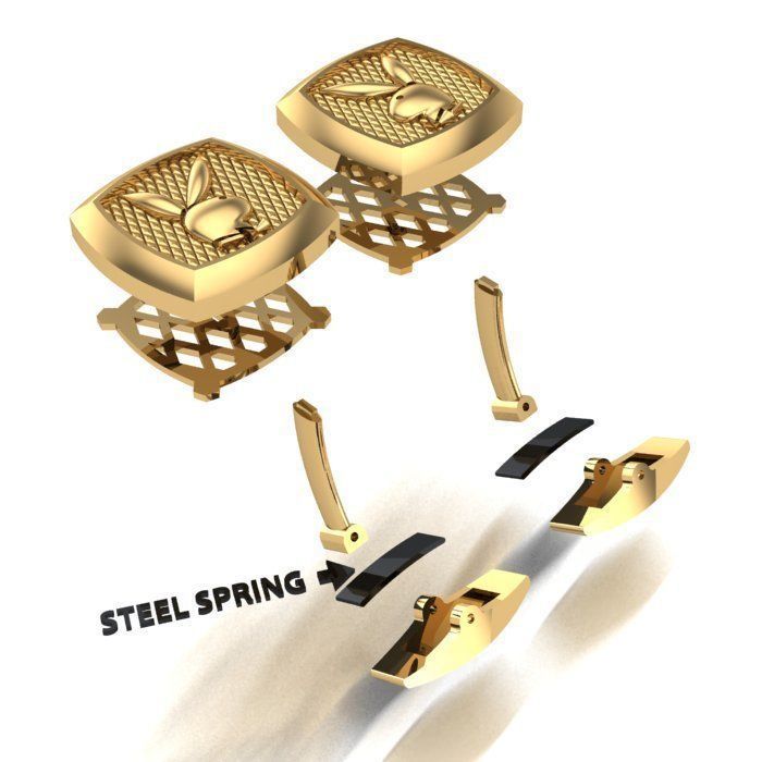 MAN RING and CUFFLINKS 3D Model Collection_9