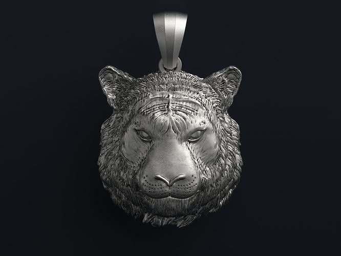 Tiger Pendant 3D print model