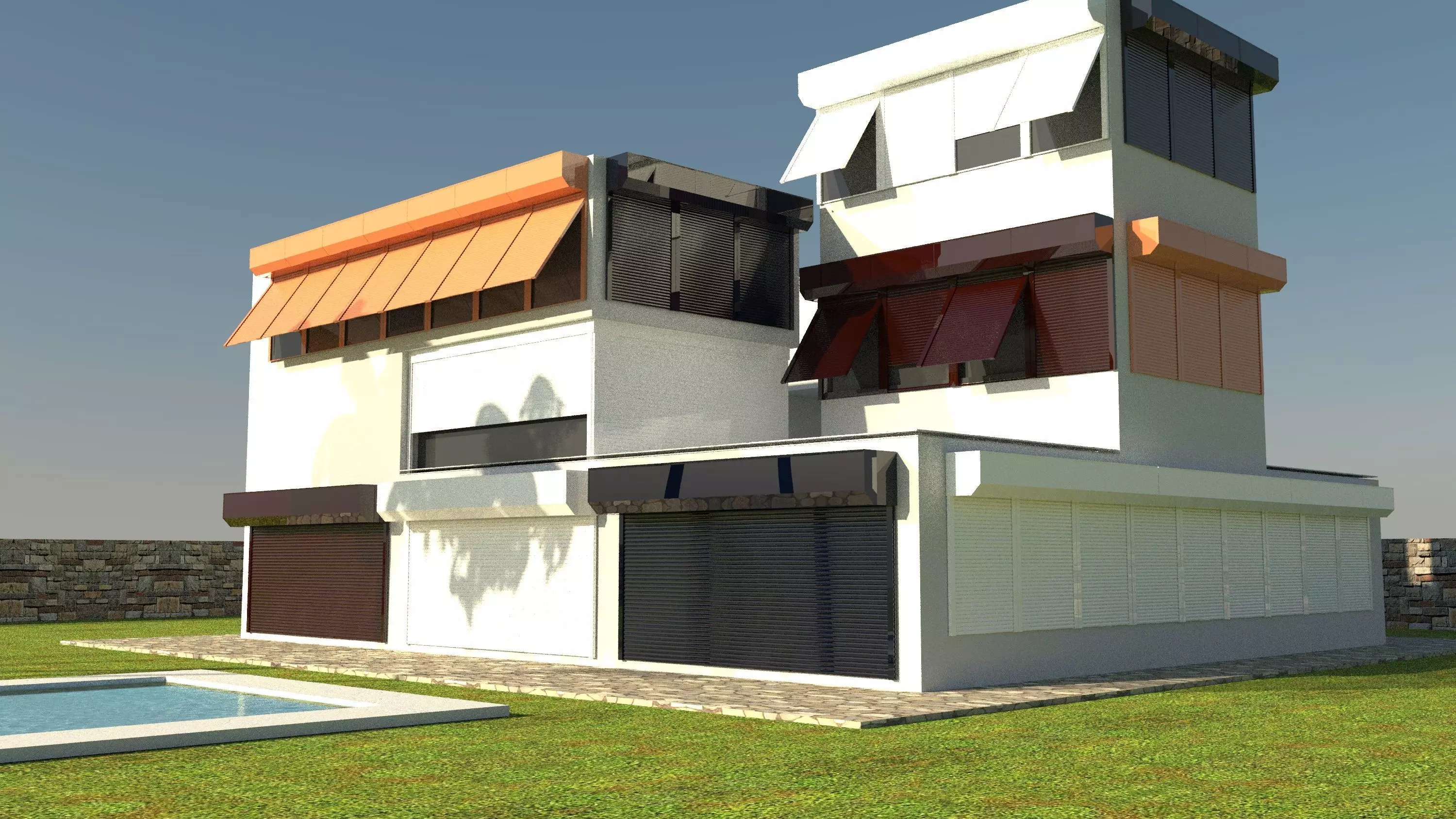 Vray C4d Panjur Ev Free 3D model