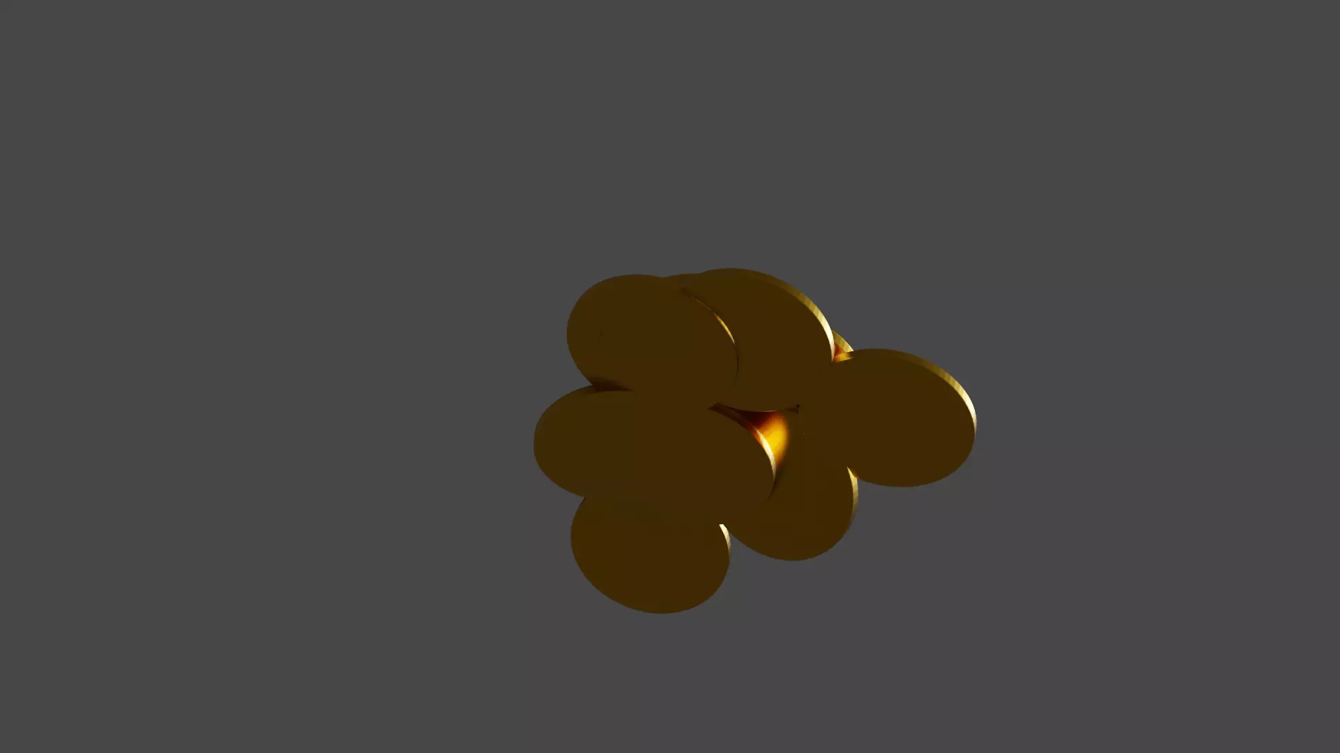 gold coins Free low-poly 3D model_0