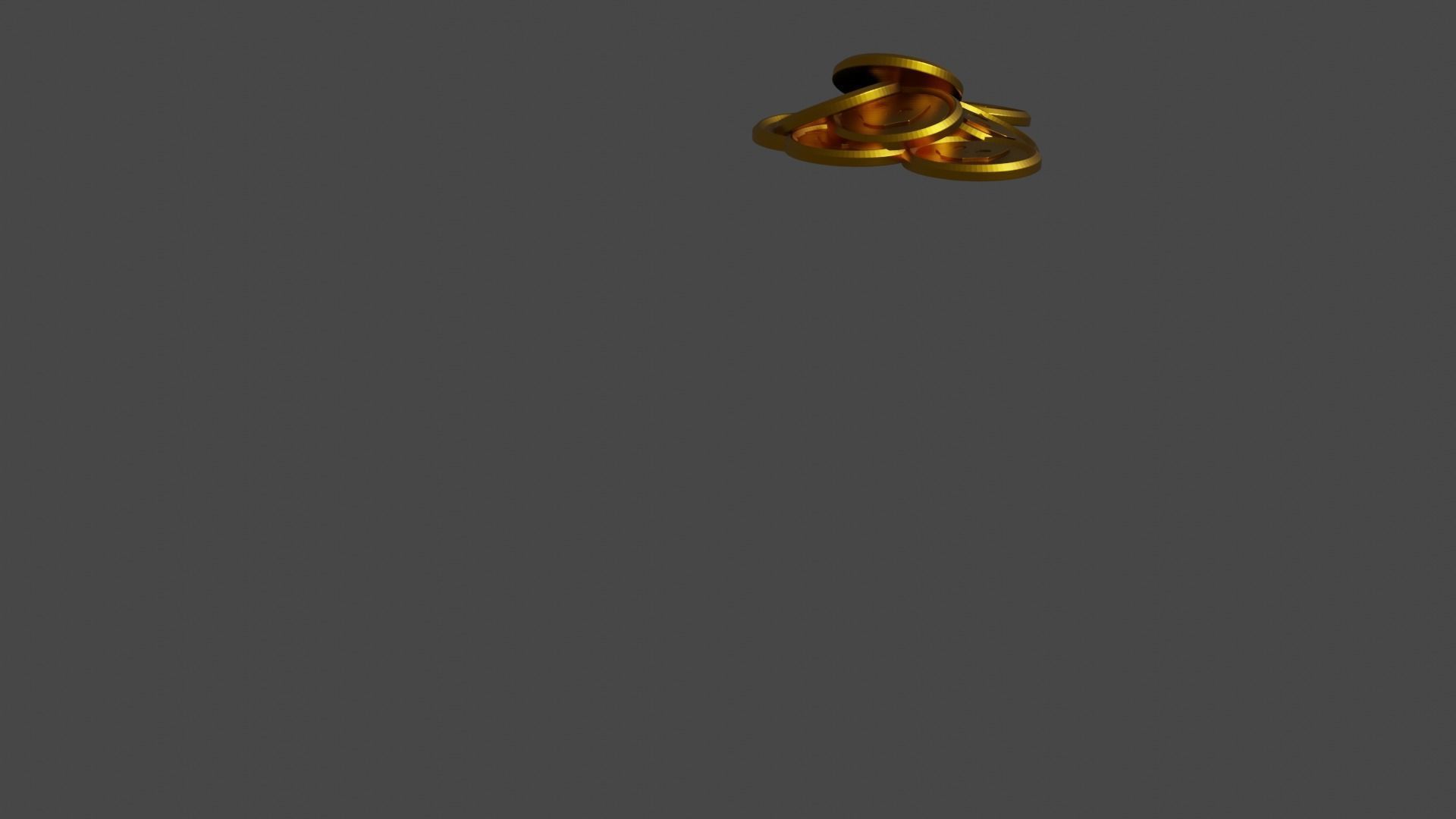 gold coins Free low-poly 3D model_4