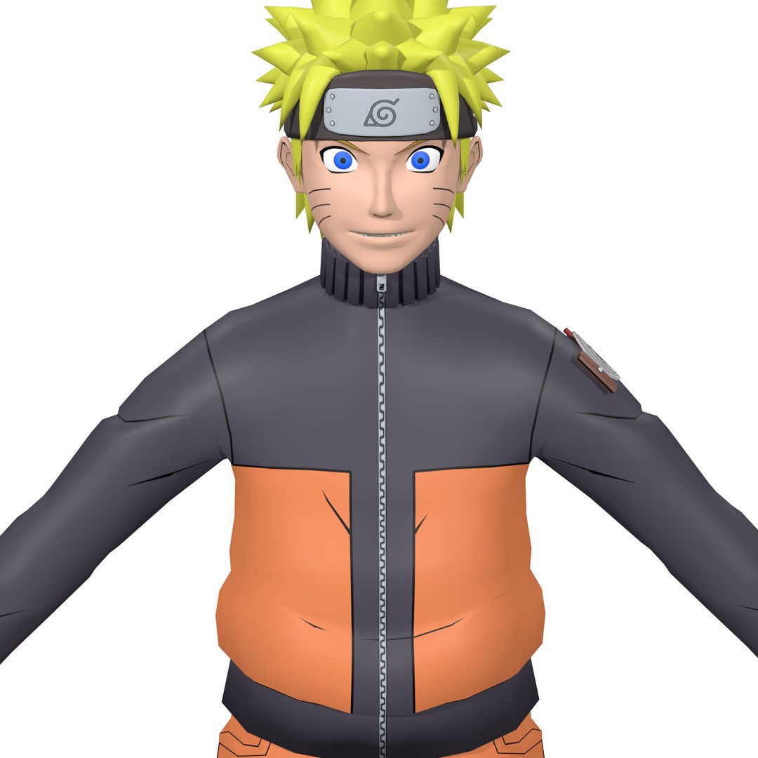  Naruto Rig  Low-poly 3D model_5