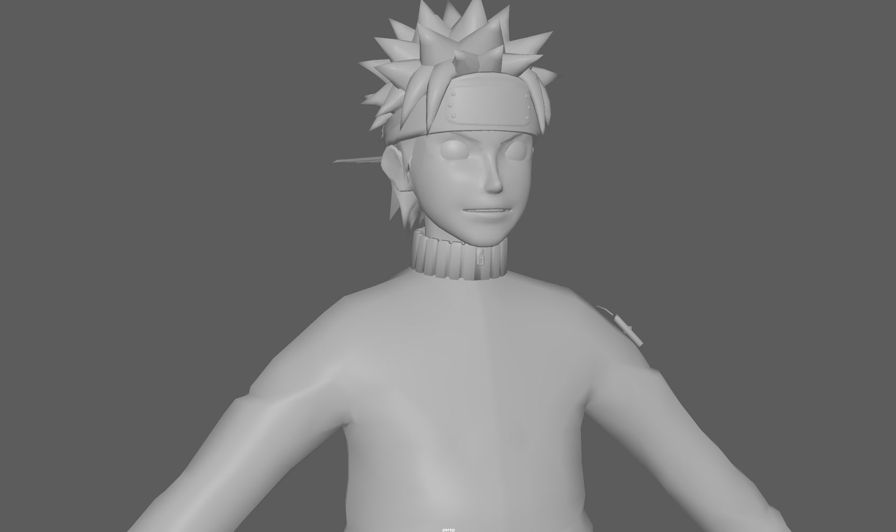  Naruto Rig  Low-poly 3D model_7