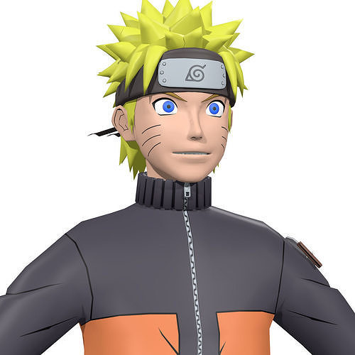  Naruto Rig  Low-poly 3D model