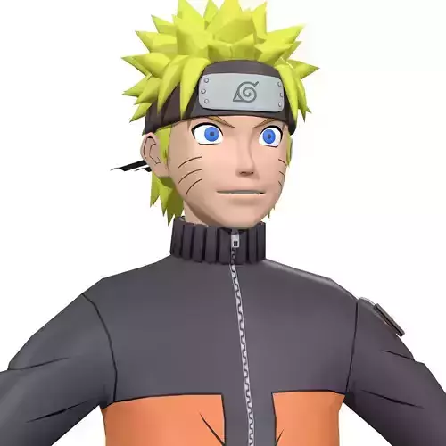  Naruto Rig  Low-poly 3D model