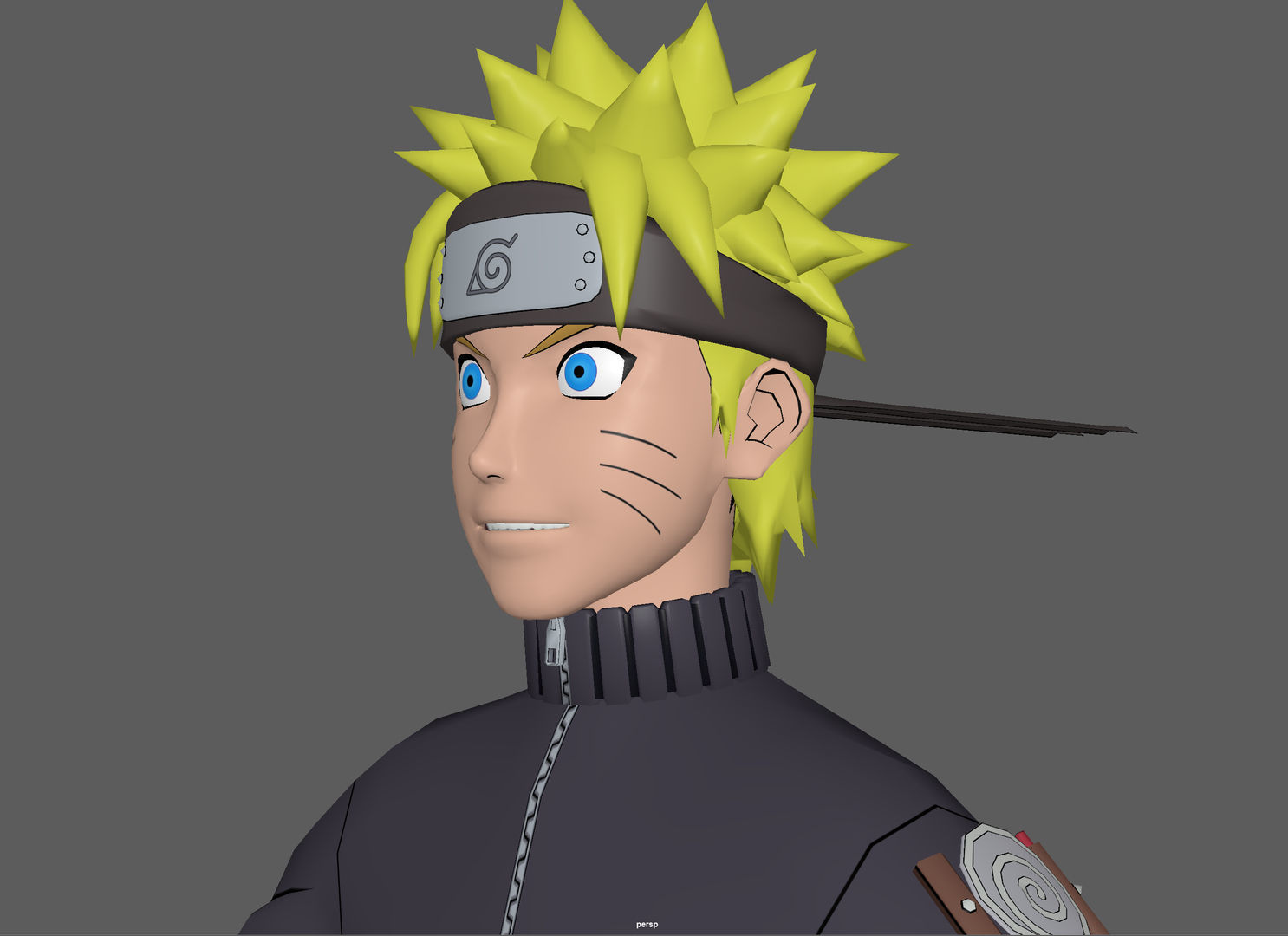  Naruto Rig  Low-poly 3D model_10
