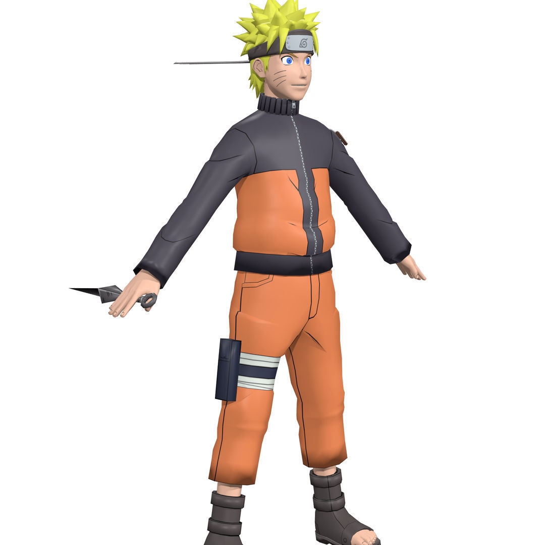 Naruto Rig  Low-poly 3D model_1