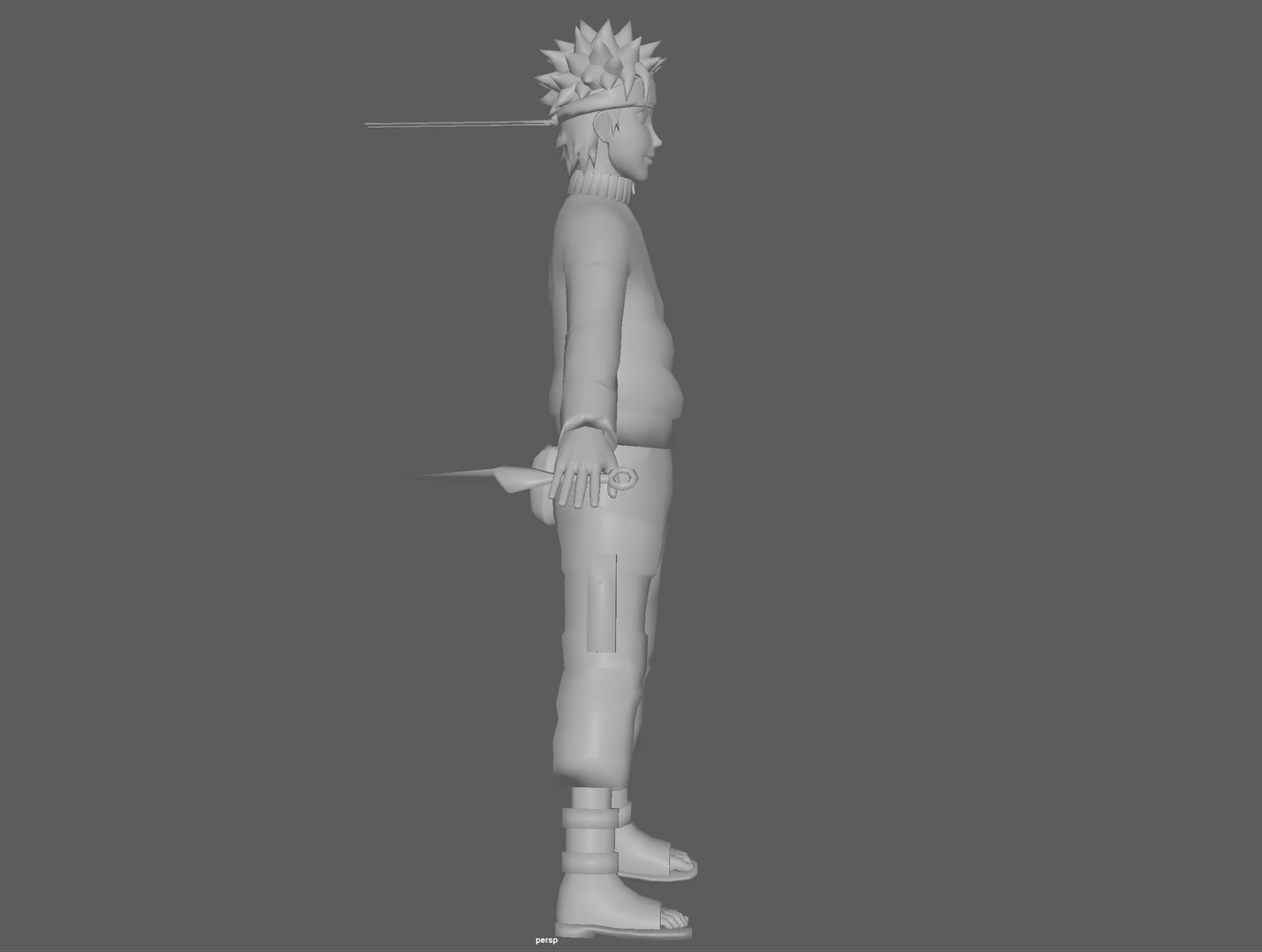  Naruto Rig  Low-poly 3D model_13