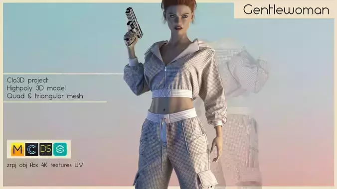 GENTLEWOMAN woman holding gun