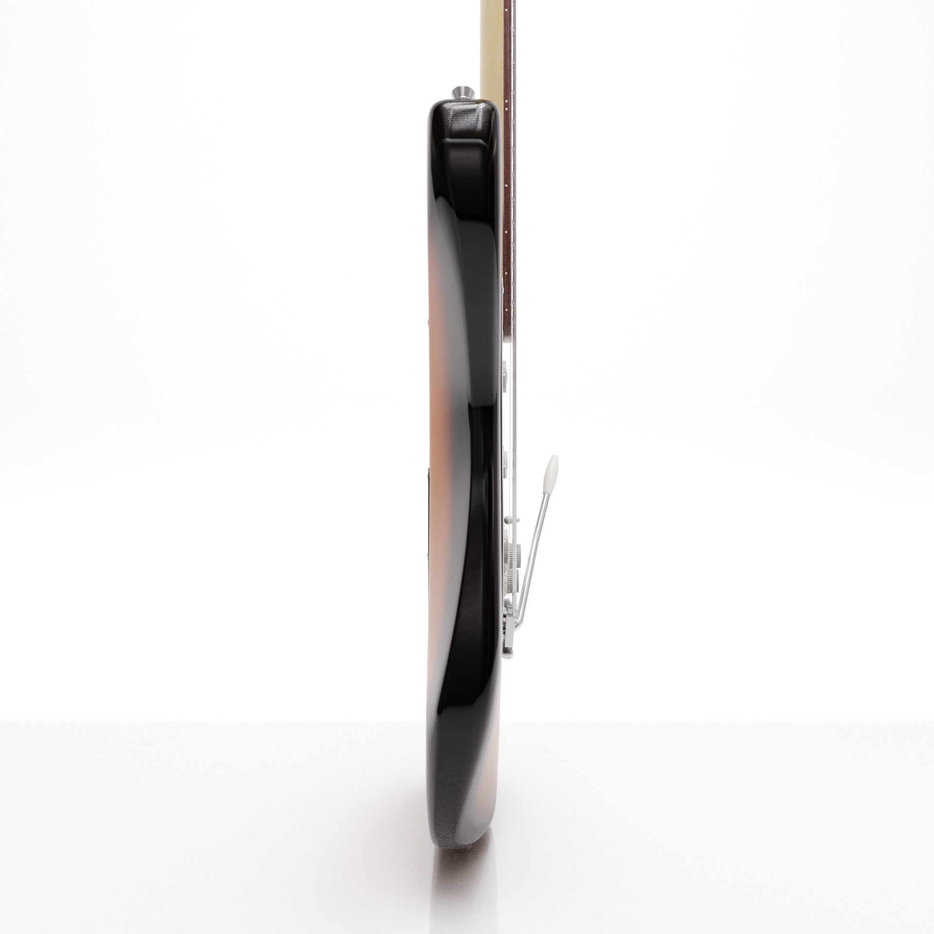 Fender Stratocaster Tobacco Sunburst 3D model_3