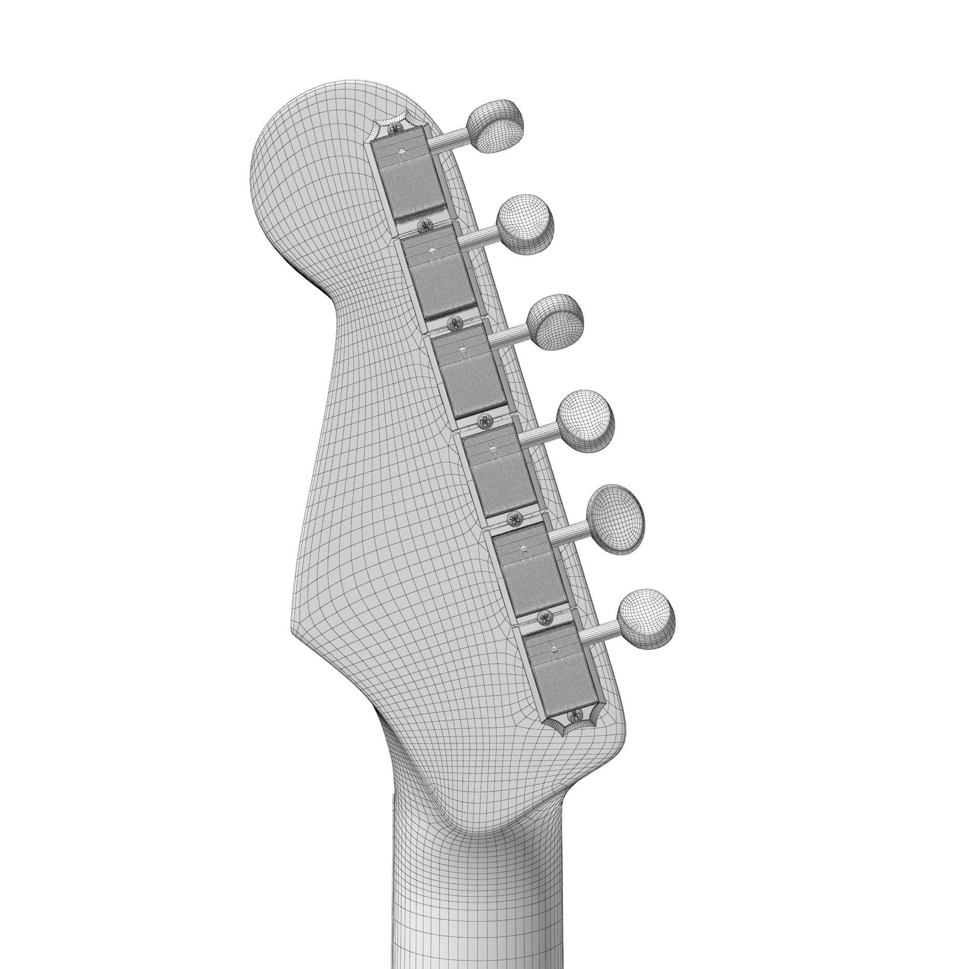 Fender Stratocaster Tobacco Sunburst 3D model_22