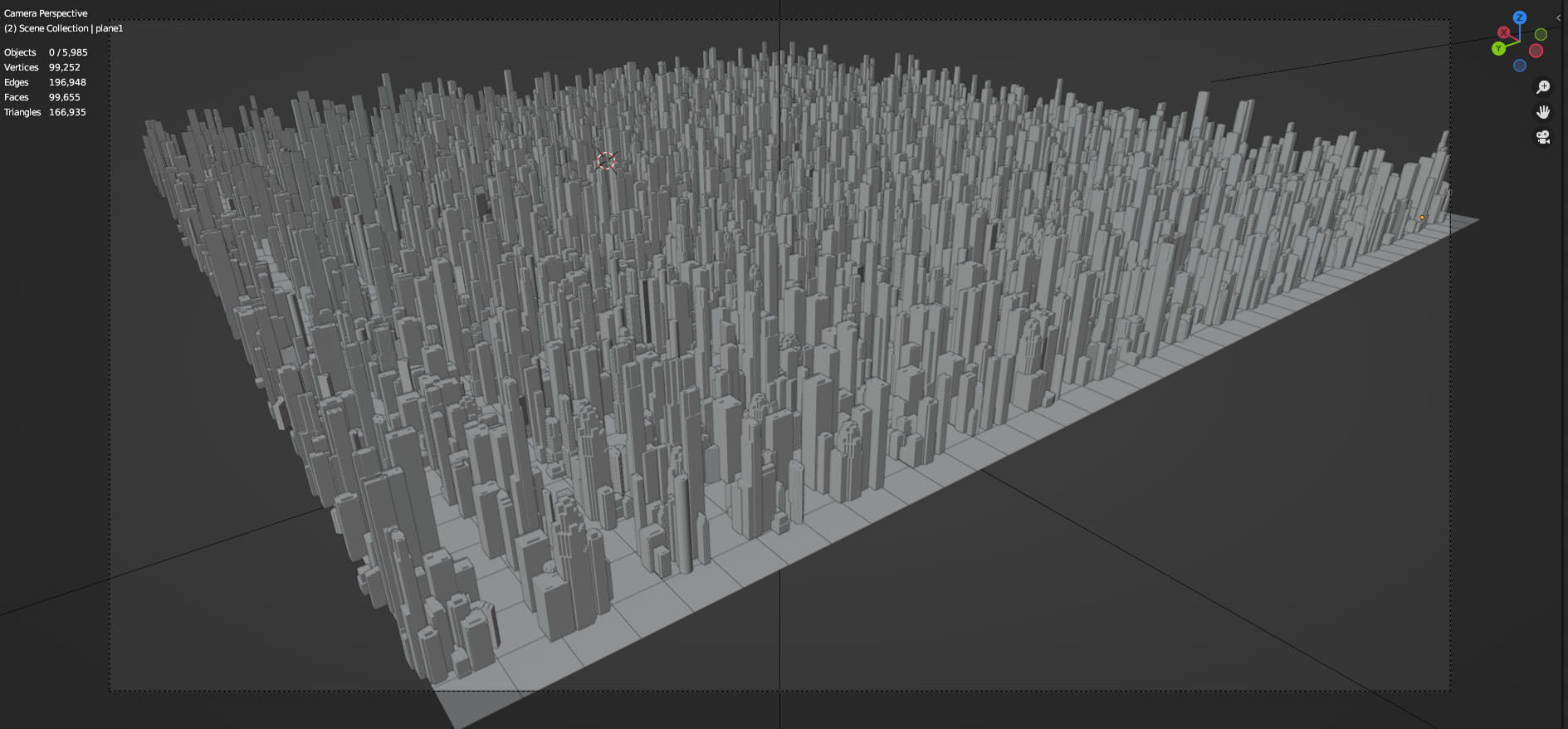 City Downtown Skyscraper Low-poly 3D model_6