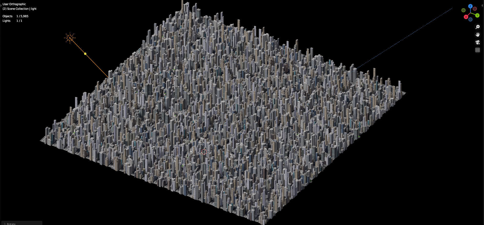 City Downtown Skyscraper Low-poly 3D model_20