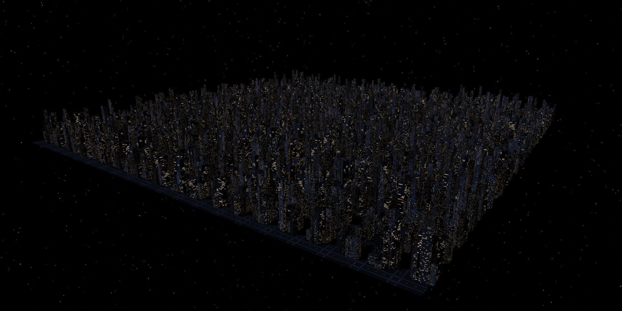 City Downtown Skyscraper Low-poly 3D model_12