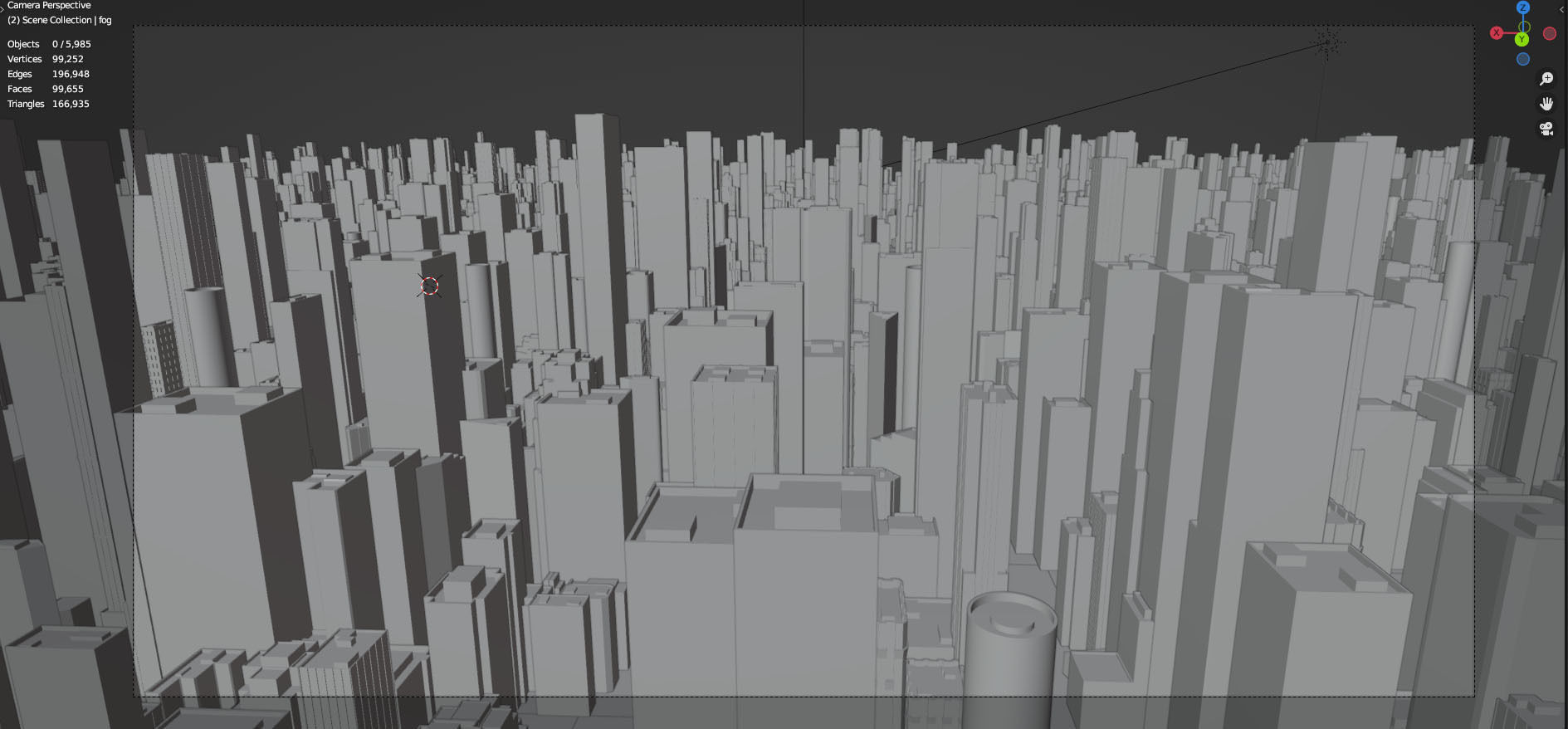 City Downtown Skyscraper Low-poly 3D model_4