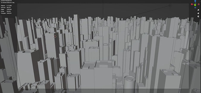 City Downtown Skyscraper Low-poly 3D model 5