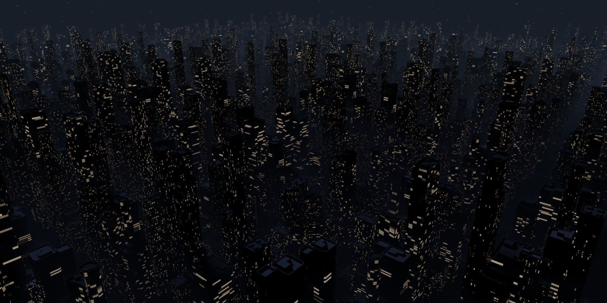 City Downtown Skyscraper Low-poly 3D model_10