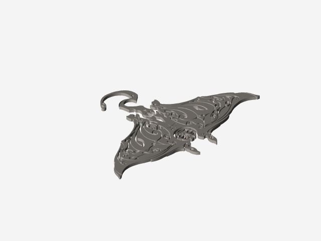 Manta ray Free 3D model_1