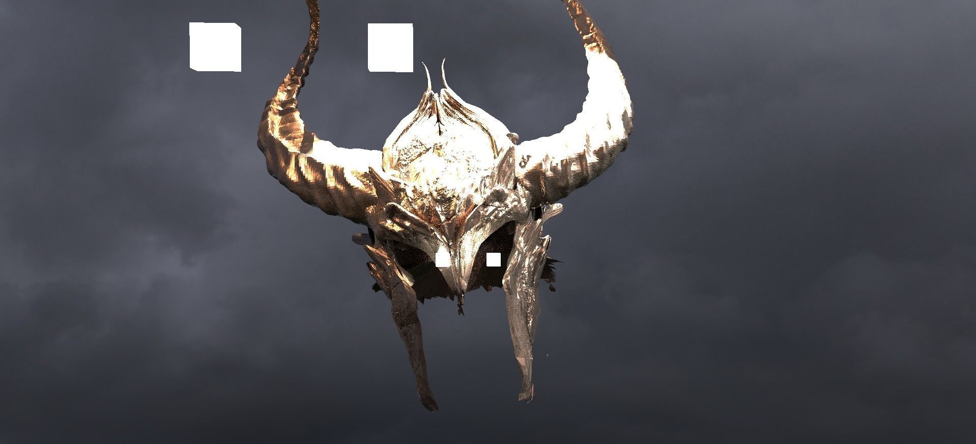 Devine Viking Angel Helmet 3D model_1