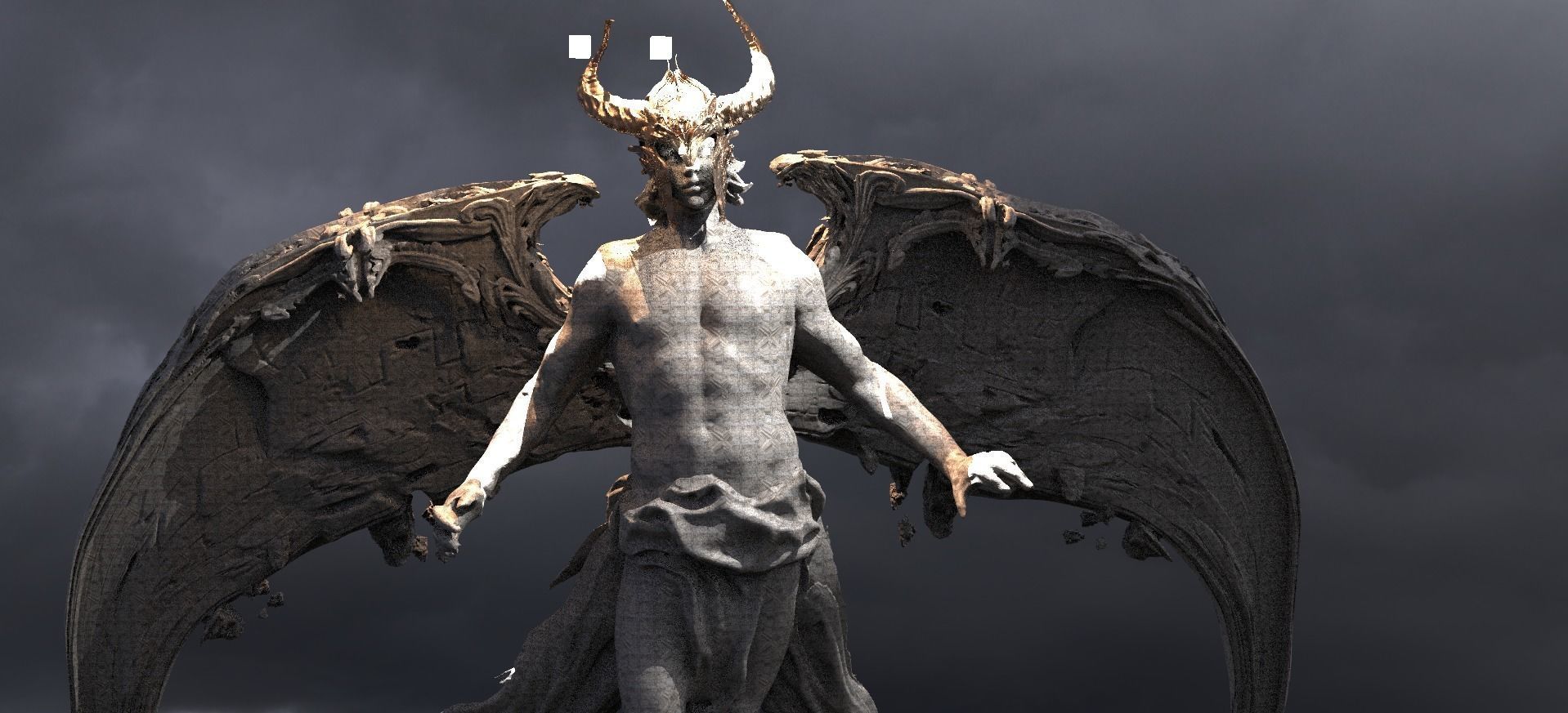 Kingdom Angel Viking Huge Wings Design  3D model_1