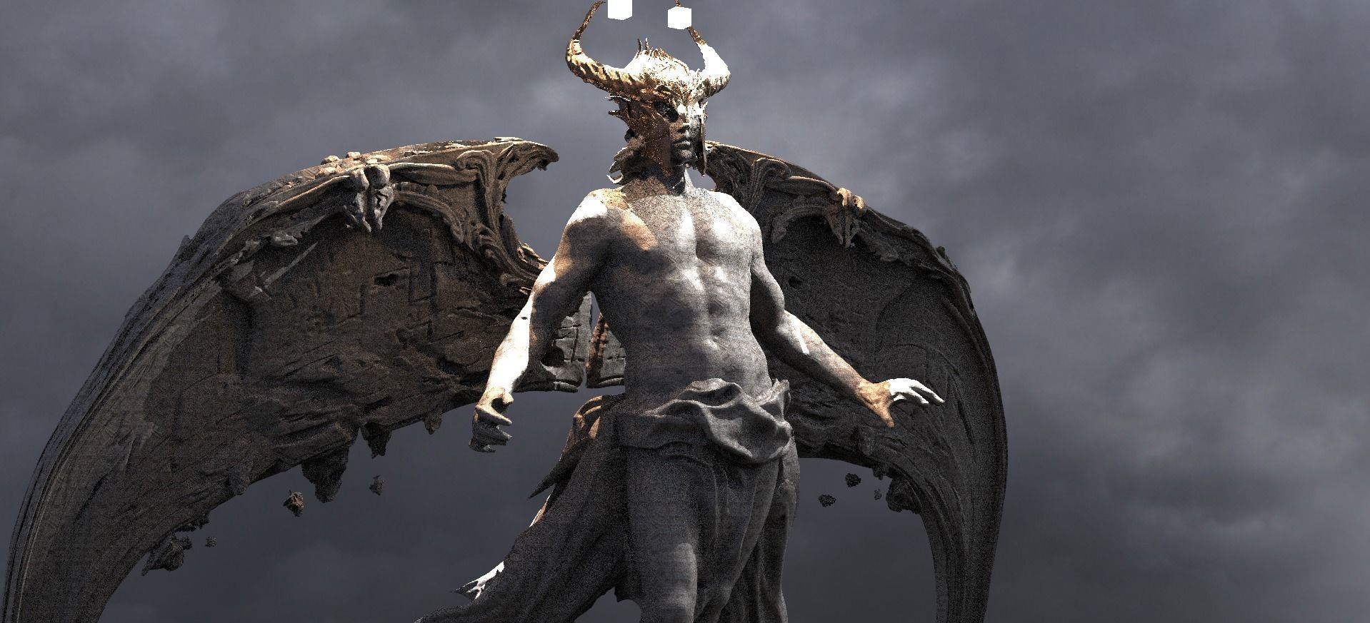 Kingdom Angel Viking Huge Wings Design  3D model_2