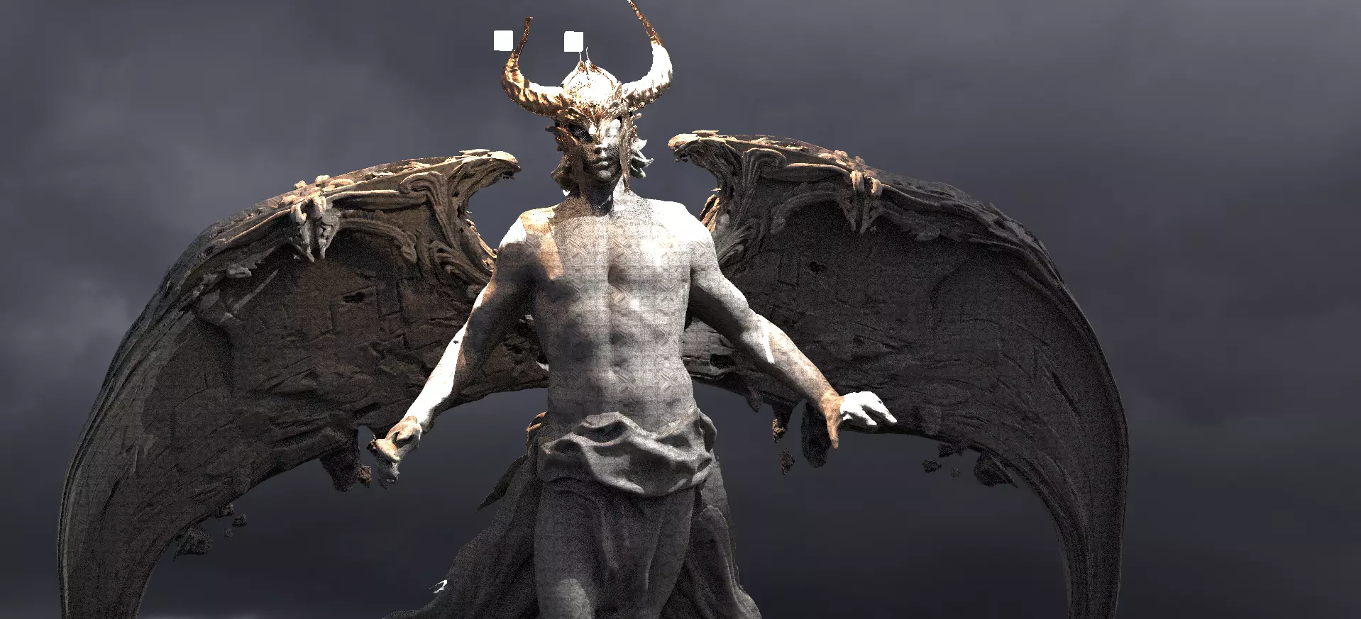 Kingdom Angel Viking Huge Wings Design  3D model_0