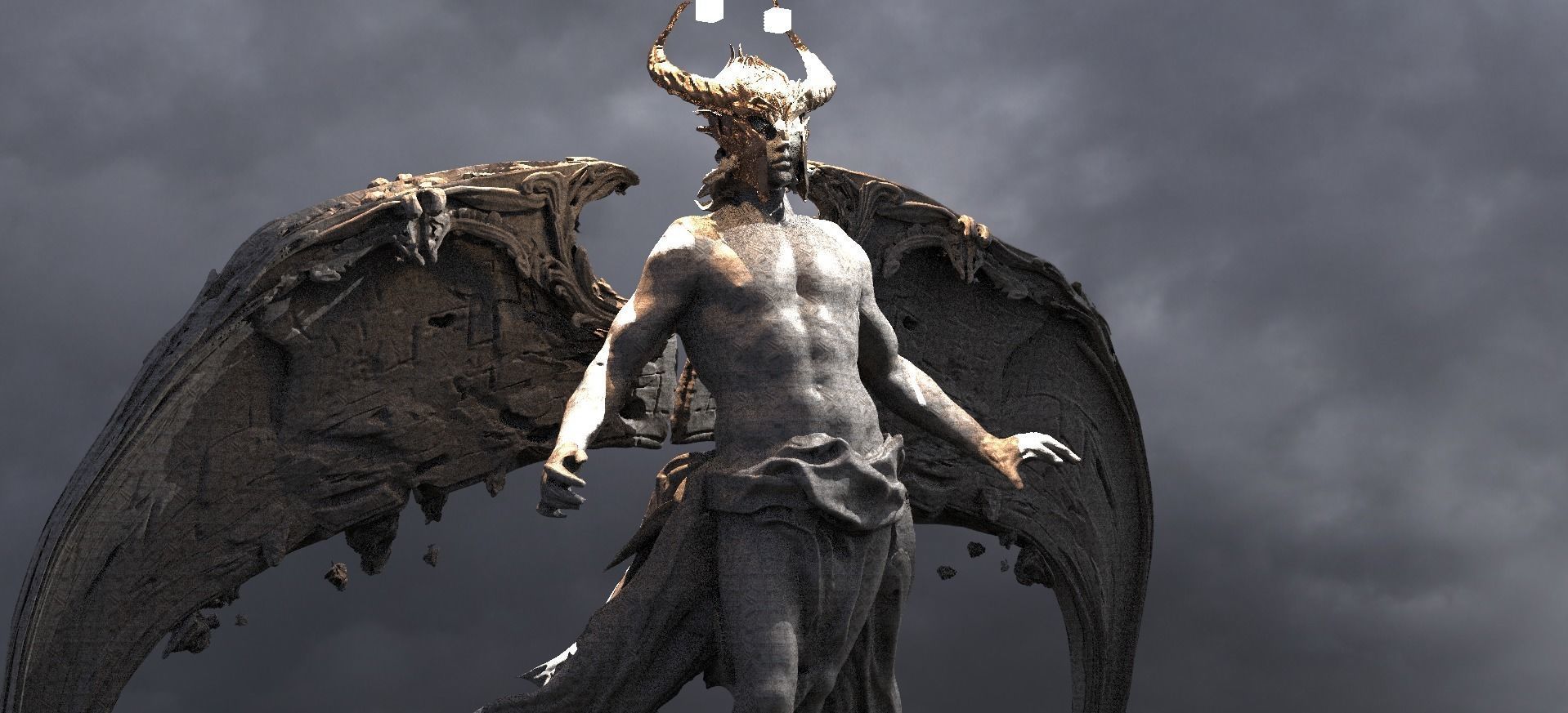 Kingdom Angel Viking Huge Wings Design  3D model_3