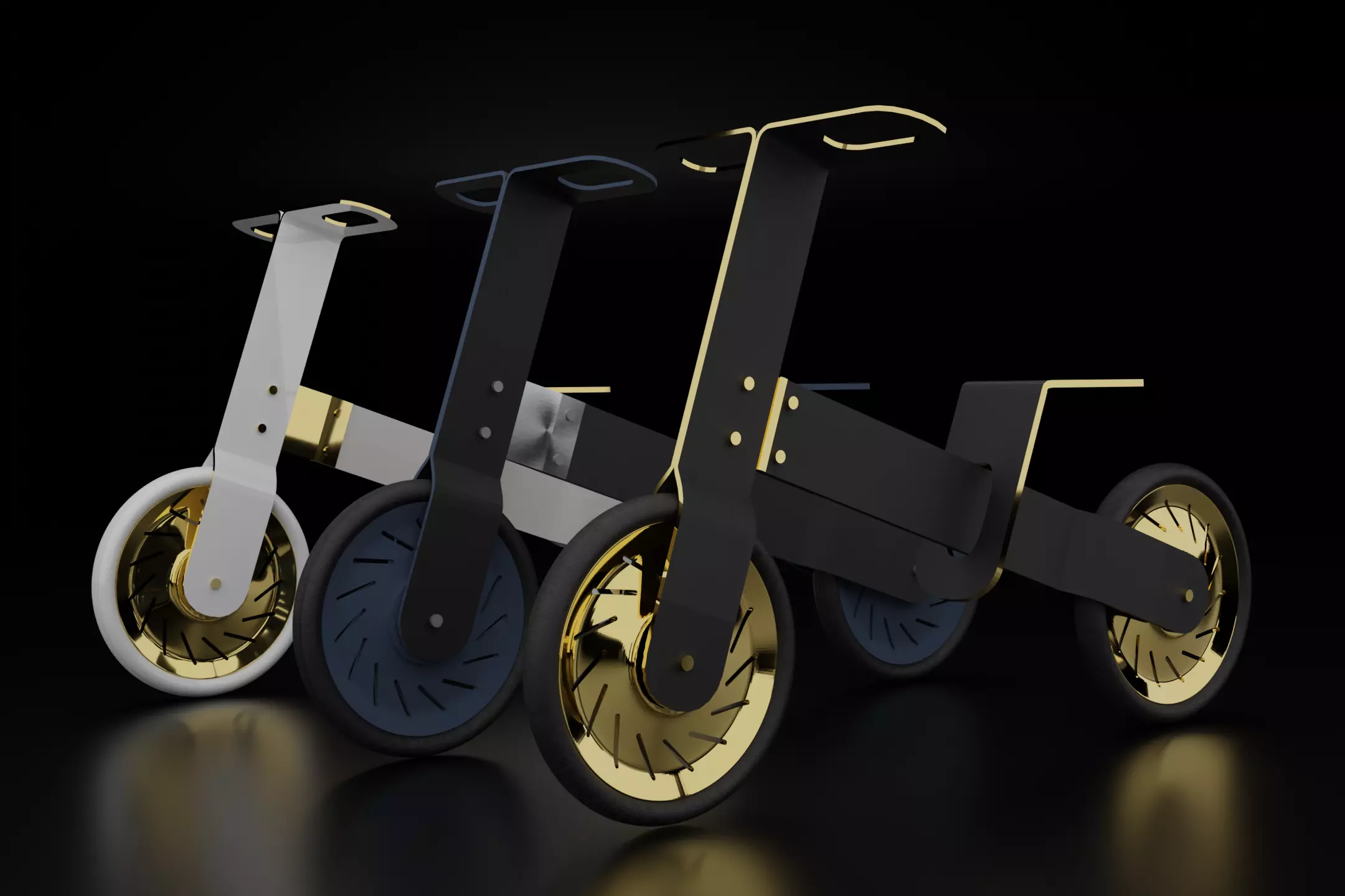 minimalistic cycle Low-poly 3D model