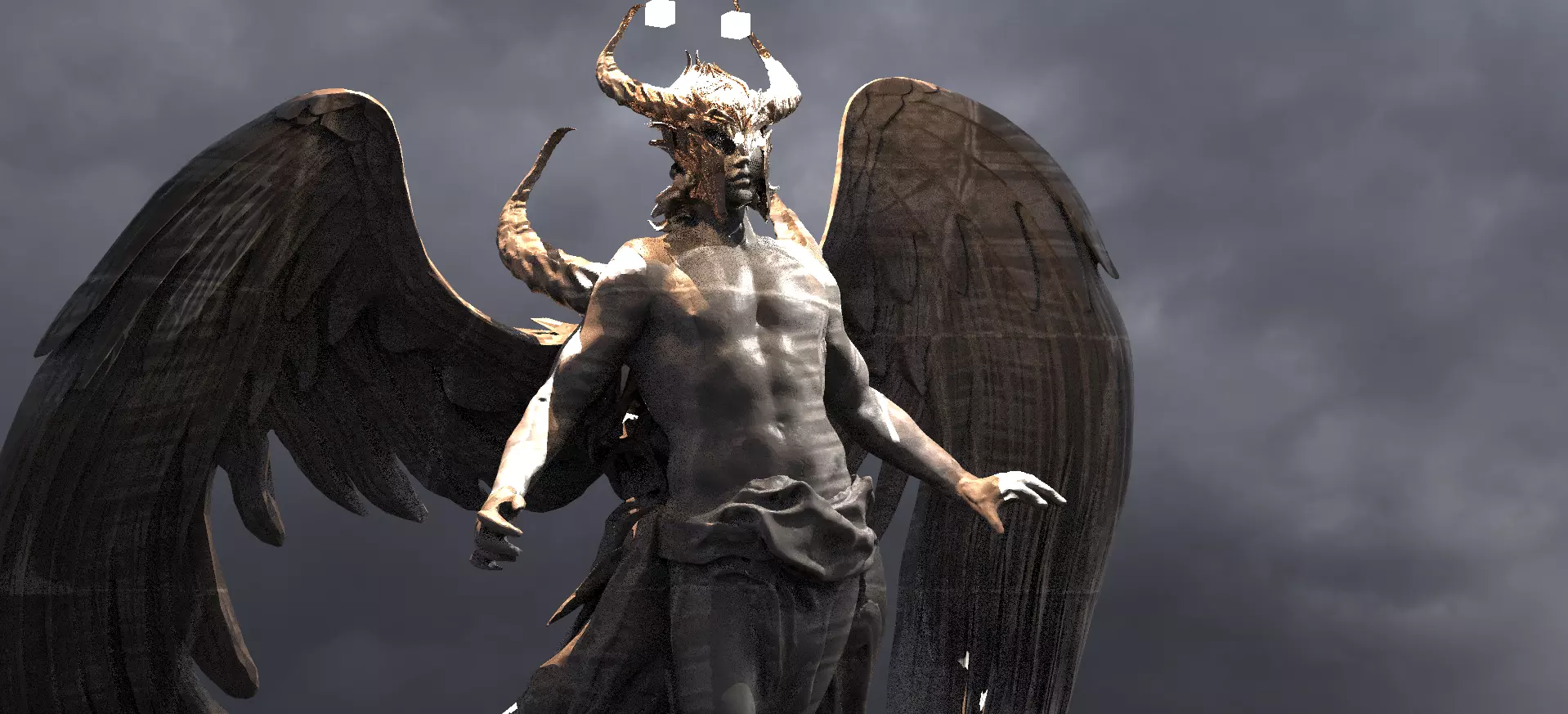 Devine Kingdom Fallen Angel 3D model_0