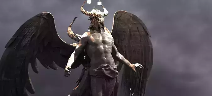 Devine Kingdom Fallen Angel 3D model