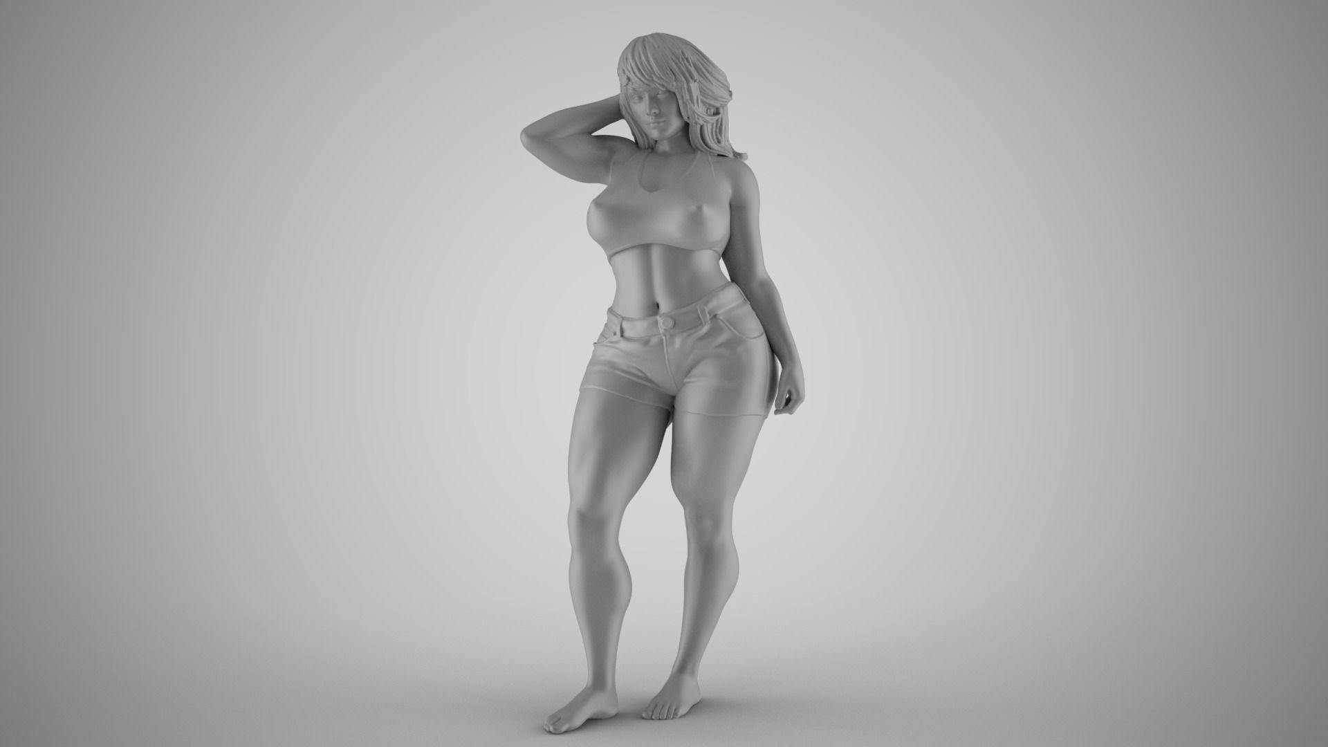 Cheeky Girl 3D print model_2